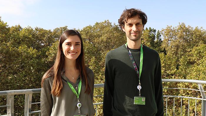 Laura Stankeviciute y Oriol Grau del Barcelonaβeta Brain Research Center (BBRC)