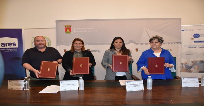 Fundación Pilares y Lares Asociación firman un convenio con la Consejería de Bienestar Social de Castilla la Mancha y el Ayuntamiento de Talavera de la Reina