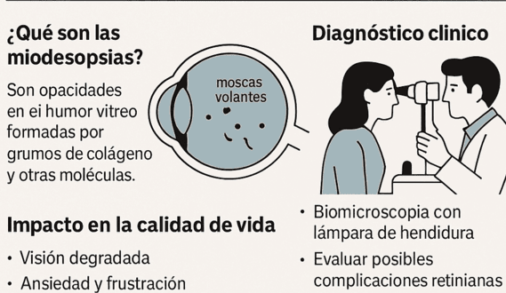 Miodesopsias (‘moscas volantes’): causas, diagnóstico y tratamiento