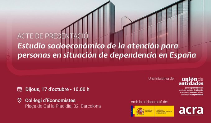 Estudio socioeconómico de la atención para personas en situación de dependencia en España