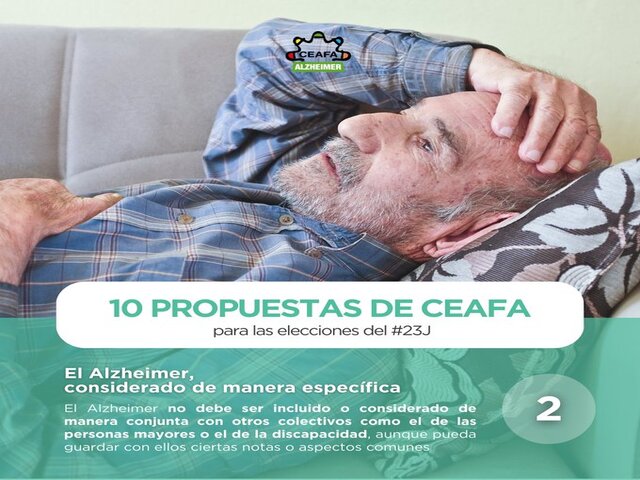 CEAFA urge a los partidos políticos por una Política de Estado de Alzheimer 'urgentemente'