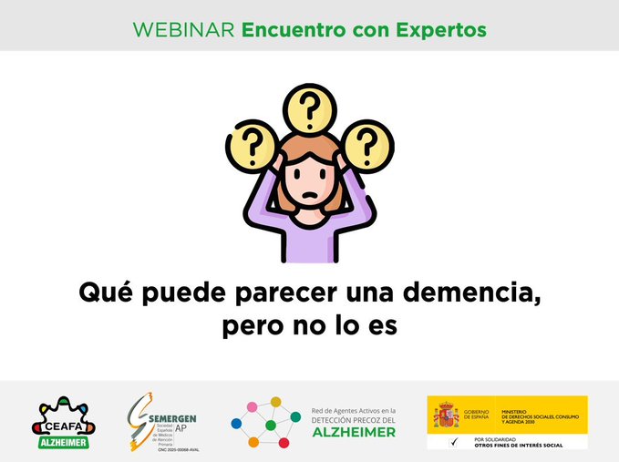 CEAFA destaca la necesidad de un diagnóstico preciso en demencias