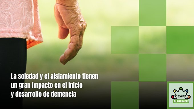 La soledad y el aislamiento aumentan el riesgo de demencia en mayores