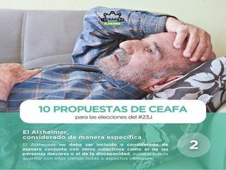 CEAFA insta a los partidos políticos a que pongan en marcha una Política de Estado de Alzheimer “urgentemente”