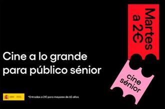 Cine Sénior regresa el 24 de junio con entradas a 2 euros para mayores de 65 años