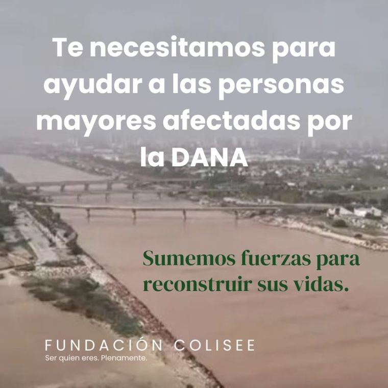 Campaña para ayudar a las personas mayores afectadas por la DANA de Valencia