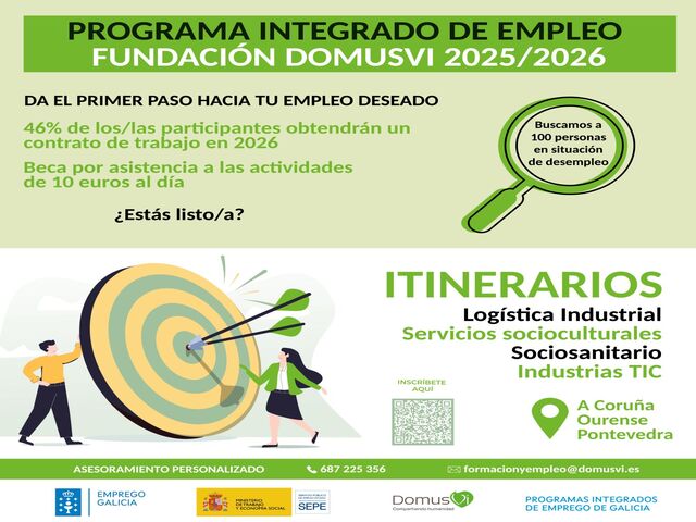 DomusVi busca 100 personas para un programa que promete empleos estables y formación profesional en Galicia