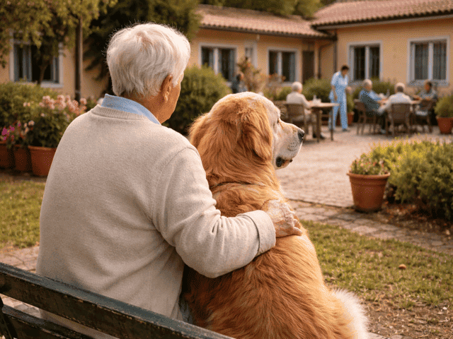 El proyecto de Terapia Asistida con Animales de Lares: salud y emoción en las residencias