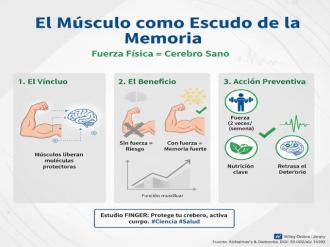 El músculo como escudo: por qué mantener la fuerza ayuda a proteger tu memoria