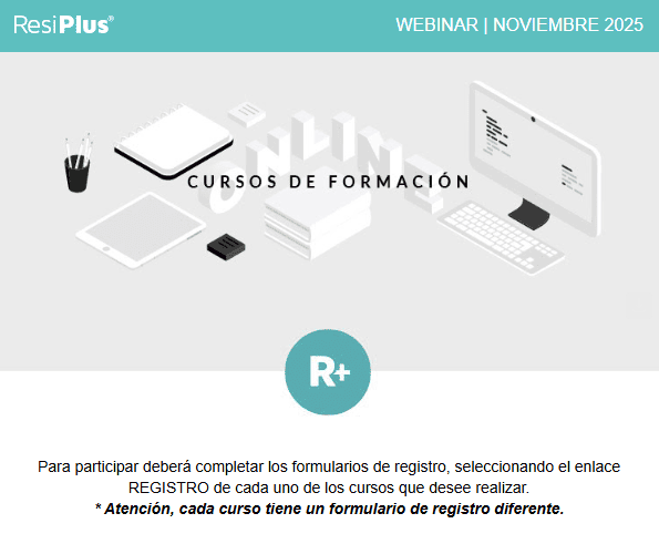 Webinar ResiPlus® - Cursos de Formación Online Noviembre