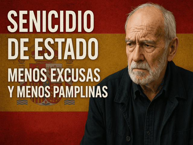 Senicidio de Estado. Menos excusas y menos pamplinas