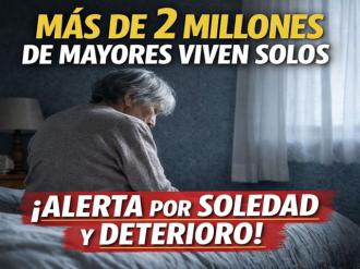 Más de 2 millones de mayores viven solos en España: el dato que enciende todas las alarmas
