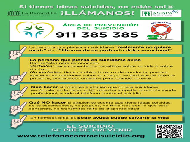 ASISPA. Nuevo proyecto de prevención del suicidio en España