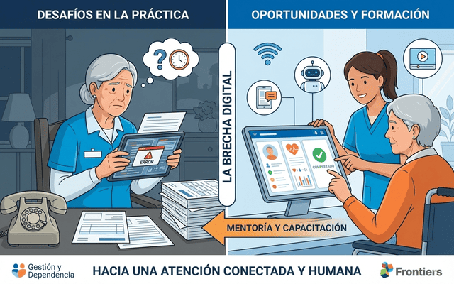 La brecha digital en las residencias de mayores: Retos y oportunidades para el personal asistencial