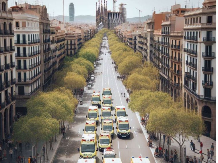 Servicio de ambulancias en Cataluña