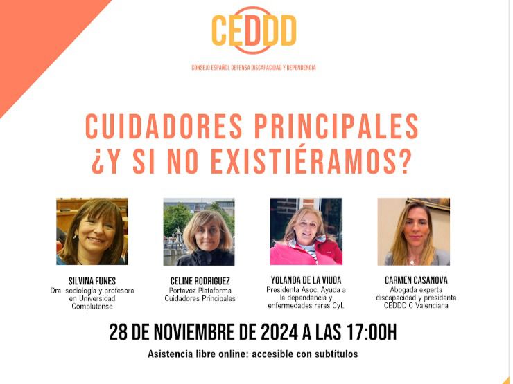 CEDDD organiza la jornada Cuidadores principales