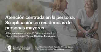 La Atención Centrada en la Persona aplicada en residencias de mayores centra una charla digital de Teresa Martínez