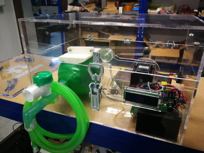 Respiradores automáticos impresos en 3D gratuitos para pacientes con coronavirus