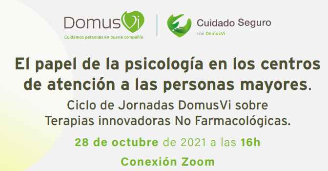 Jornada de DomusVi sobre psicología en residencias de mayores y centros de día.