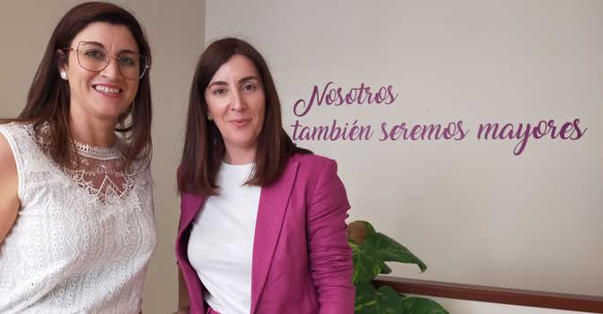 De izquierda a derecha, Beatriz Meneses, directora de Saraiva Madrid, y Lucía Saborido, CEO de Saraiva.