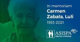 Muere Carmen Zabala, fundadora de ASISPA