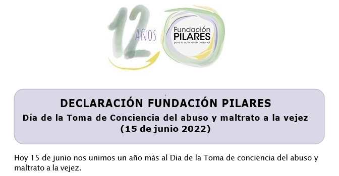 Fundación Pilares reclama tomar consciencia sobre el maltrato a los mayores