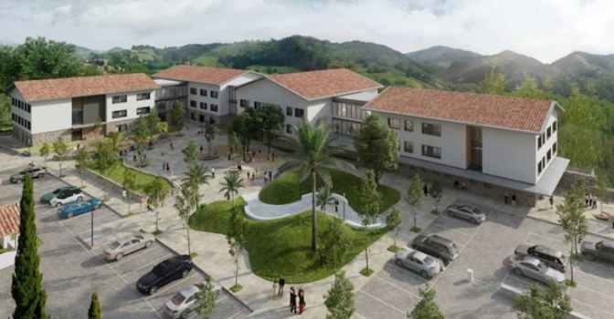 Recreación de cómo será la nueva residencia de mayores en Usurbil. Imagen: Diario Vasco.