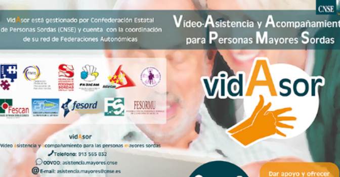 VidAsor servicio de Vídeo-Asistencia y Acompañamiento para personas mayores sordas