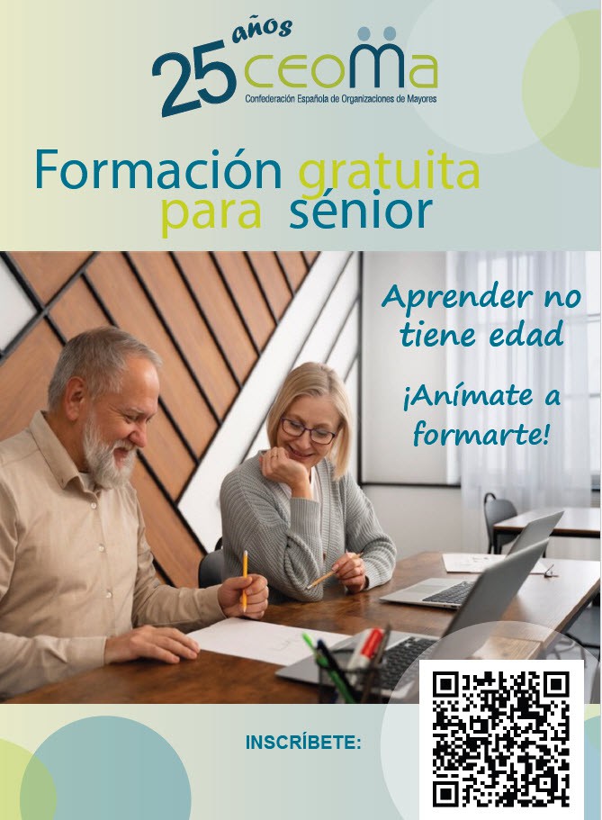 Cursos gratuitos para mayores en septiembre y octubre de 2025