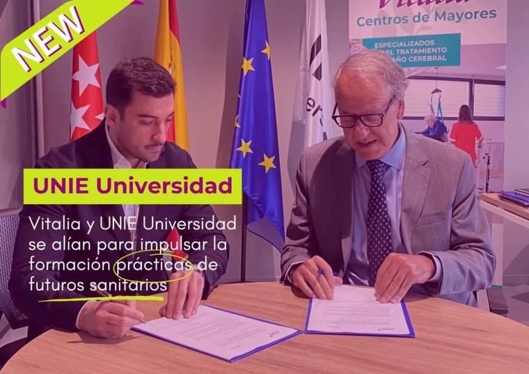 Grupo Vitalia y UNIE Universidad se unen para capacitar a futuros profesionales de la salud