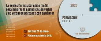 Nuevo curso online sobre música y comunicación en personas con alzhéimer en el CREA