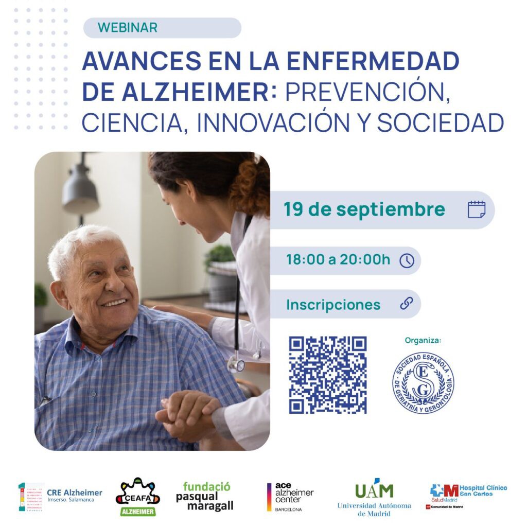 Webinar sobre avances en Alzheimer para el Día Mundial de la enfermedad