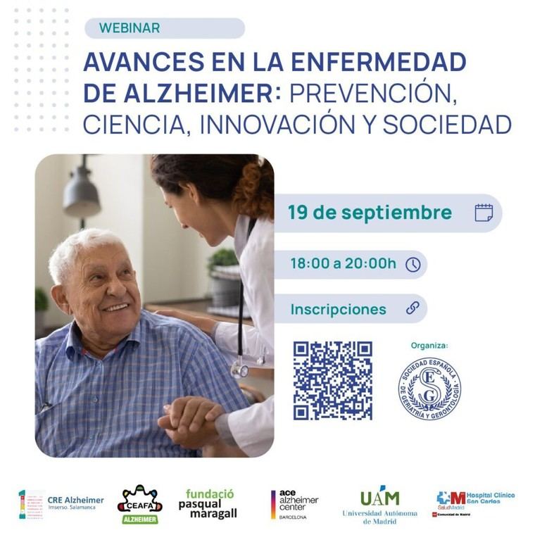 Webinar sobre avances en Alzheimer para el Día Mundial de la enfermedad