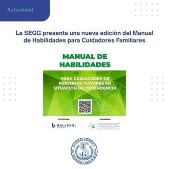 La SEGG lanza una nueva versión del Manual para Cuidadores Familiares