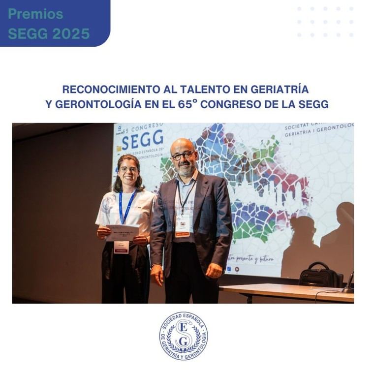 Premios a la excelencia en Geriatría durante el 65º Congreso de la SEGG