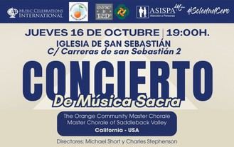 Concierto gratuito de música sacra en Toledo el 16 de octubre