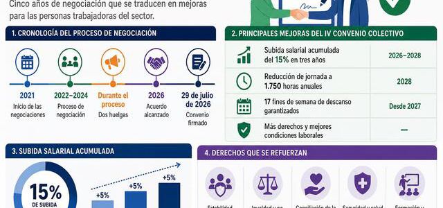 El Convenio Colectivo de Residencias y Centros de Día de La Rioja se firmó el 29 de julio de 2026 después de casi un año de movilizaciones, reuniones en la