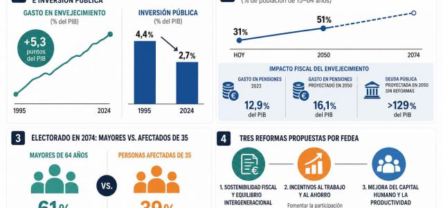 El economista José Ignacio Conde-Ruiz, de Fedea y la Universidad Complutense de Madrid, publica el estudio Instituciones, Envejecimiento y Equidad Intergen