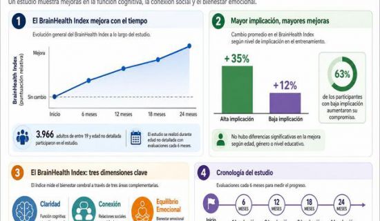 Uno de los mayores miedos asociados al envejecimiento es la pérdida de memoria y de capacidad mental. Pero un estudio publicado en Scientific Reports con c