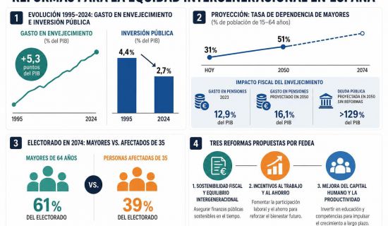 El economista José Ignacio Conde-Ruiz, de Fedea y la Universidad Complutense de Madrid, publica el estudio Instituciones, Envejecimiento y Equidad Intergen