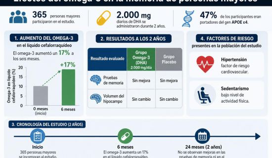 Millones de personas mayores toman suplementos de omega-3 con la esperanza de proteger su memoria y retrasar el deterioro cognitivo. Un nuevo estudio publi