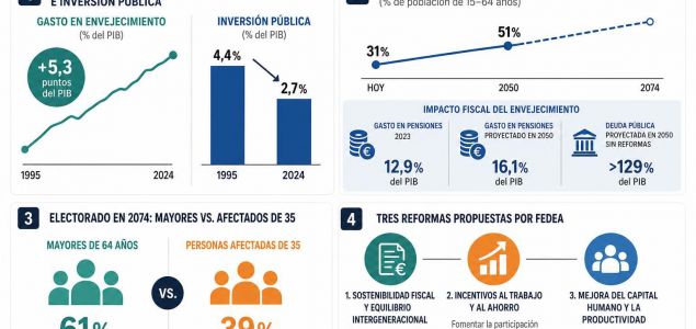 El economista José Ignacio Conde-Ruiz, de Fedea y la Universidad Complutense de Madrid, publica el estudio Instituciones, Envejecimiento y Equidad Intergen