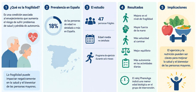 Envejecer no tiene por qué significar perder la autonomía. Una investigación reciente sugiere que la fragilidad puede frenarse, e incluso revertirse, cuand